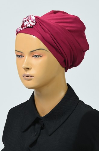 Maillot de Bain Hijab à Motifs 344-04 Plum 344-03 4