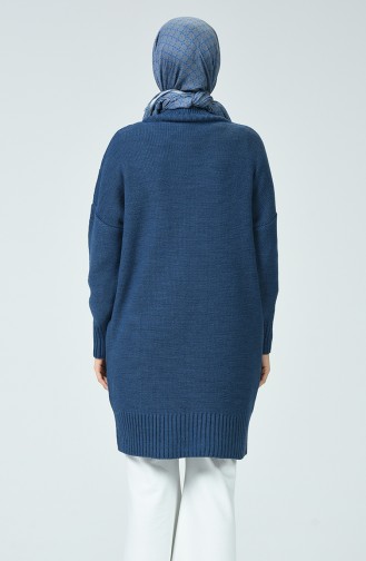 Pocket Tricot Sweater Indigo 4191-01