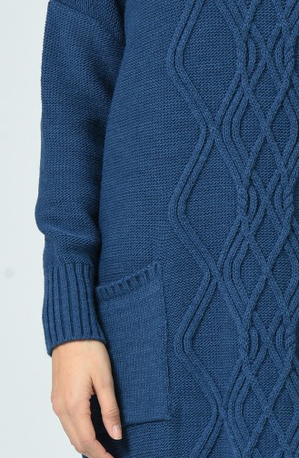 Pocket Tricot Sweater Indigo 4191-01