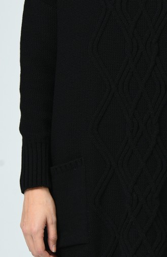 Pull Tricot à Poche 4191-02 Noir 4191-02