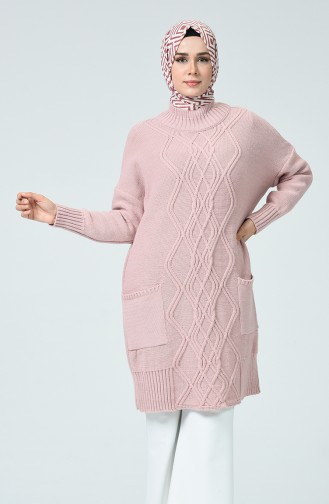 Pocket Tricot Sweater Pink 4191-06