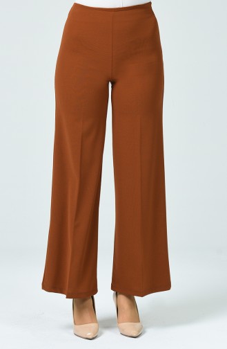 Pantalon Large en Tricot  1740-02 Tabac 1740-02