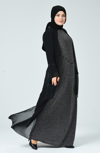 Habillé Hijab Noir 6293-03