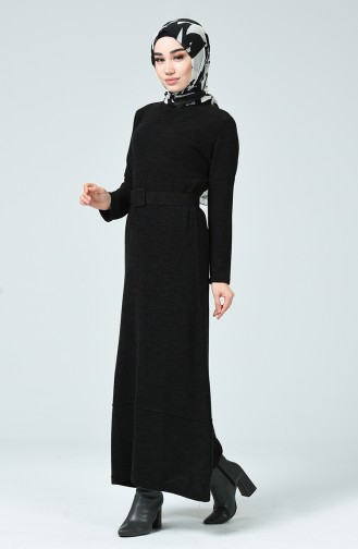 Schwarz Hijab Kleider 5279-01