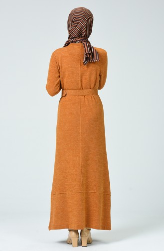 Mustard Hijab Dress 5279-05