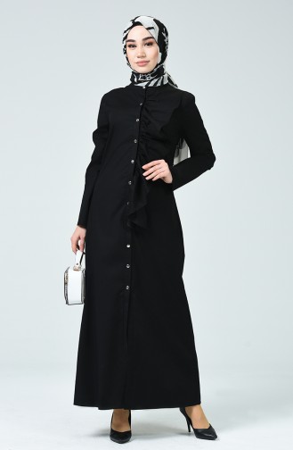 Black Hijab Dress 5058-01