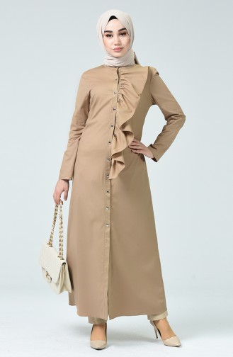 Camel Hijab Dress 5058-02