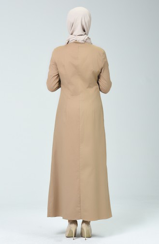 Camel Hijab Dress 5058-02