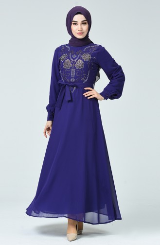 Purple Hijab Dress 17PT112-01