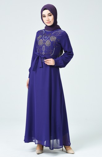 Purple Hijab Dress 17PT112-01