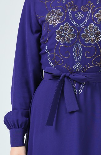 Purple Hijab Dress 17PT112-01