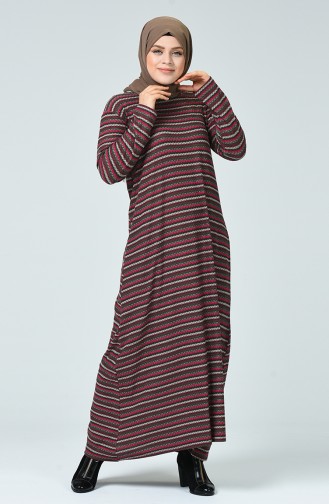 Rosa Hijab Kleider 7964-02
