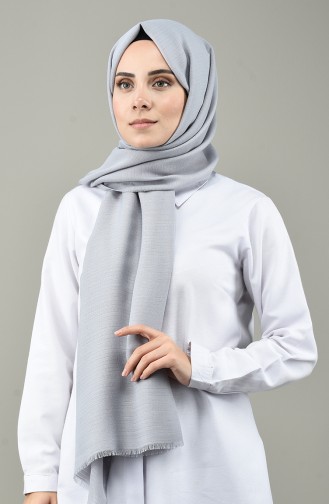 Light Gray Sjaal 13158-22