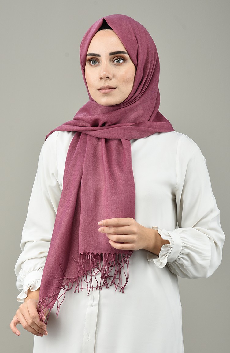 Düz Paşmina Şal 901472-38 Gül Kurusu 901472-38