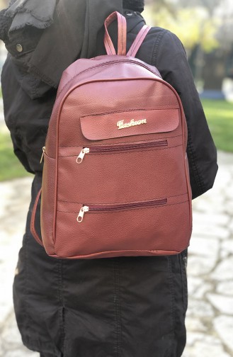 Claret Red Backpack 14-05