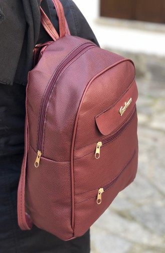 Claret Red Backpack 14-05