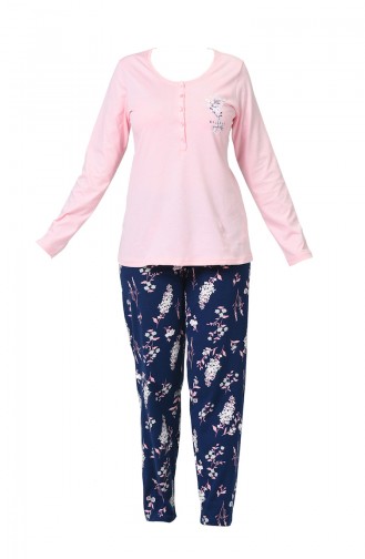 Ensemble Pyjama à Manches Longues Pour Femme 903290-A Rose 903290-A