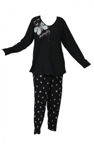 Schwarz Pyjama 905110-A