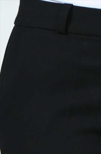 Pantalon à Bouton 1247PNT-01 Noir 1247PNT-01