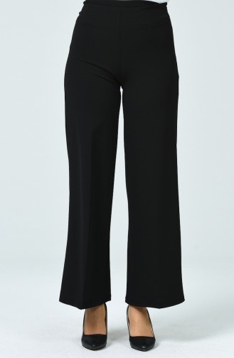 Knitted wide Leg Pants 1740-03 Black 1740-03
