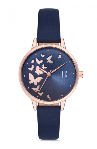 Navy Blue Horloge 10073D