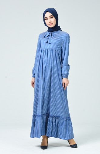 Blue Hijab Dress 1349-01