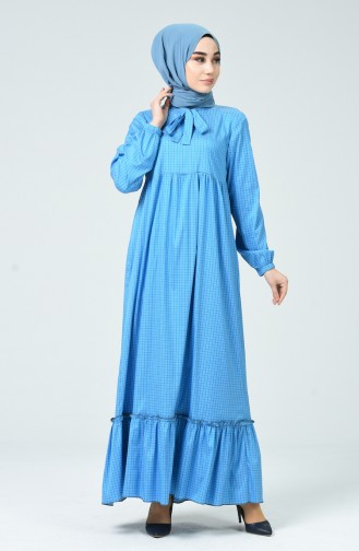 Turquoise Hijab Dress 1349-03
