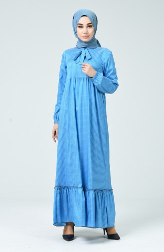 Turquoise Hijab Dress 1349-03