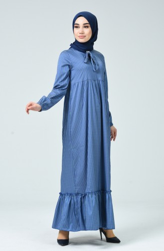 Grün Hijab Kleider 1349-08