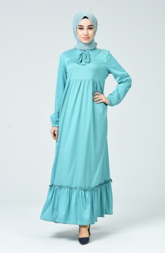Green Hijab Dress 1350-02
