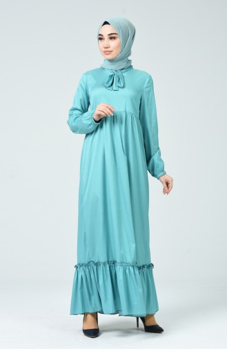 Green Hijab Dress 1350-02
