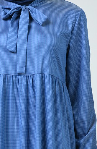 Pleated Dress Dark Blue 1350-05