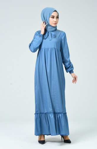 فستان مطوي فيروزي 1350-07