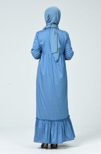 Robe Froncée 1350-07 Turquoise 1350-07
