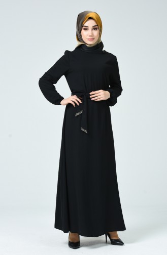 Black Hijab Dress 0048-01