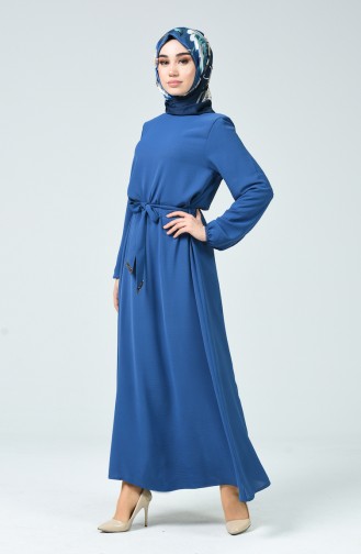 Indigo Hijab Dress 0048-02