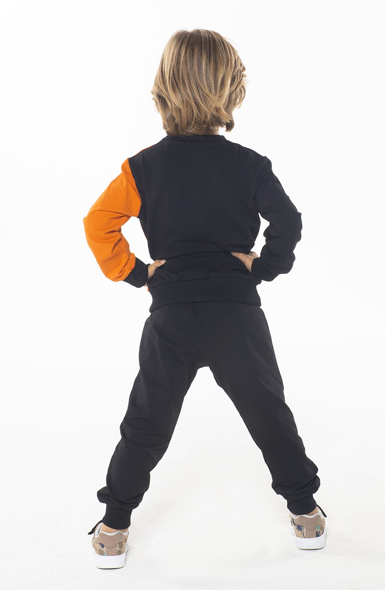 kids orange sweatsuit
