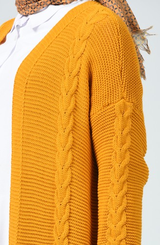 Tricot Pocket Cardigan Mustard 1938-03