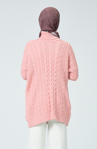 كنزة تريكو طويلة باودر 1939-05