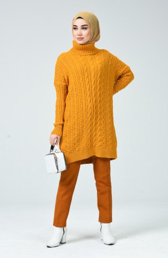 Tricot Long Sweater Mustard 1939-06