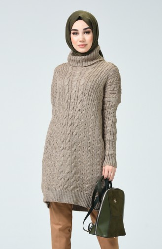 Tricot Long Sweater Mink 1939-08