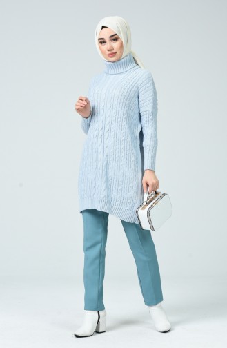 Tricot Long Sweater Blue 1939-09