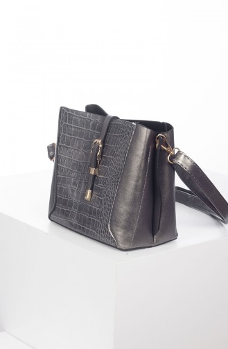 Women´s Cross Shoulder Bag Platinum Croco 3011K-03