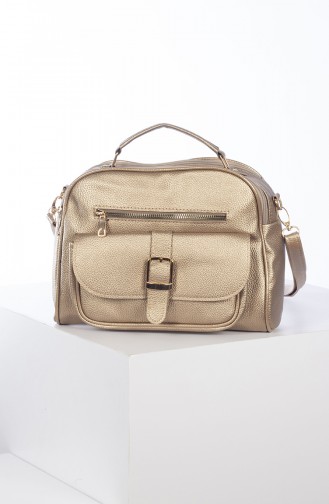 Gold Colour Shoulder Bag 3012-09