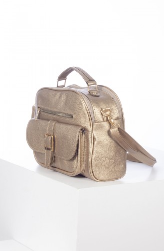 Gold Colour Shoulder Bag 3012-09