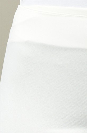 Fermuarlı Bol Paça Pantolon 1615891-03 Beyaz