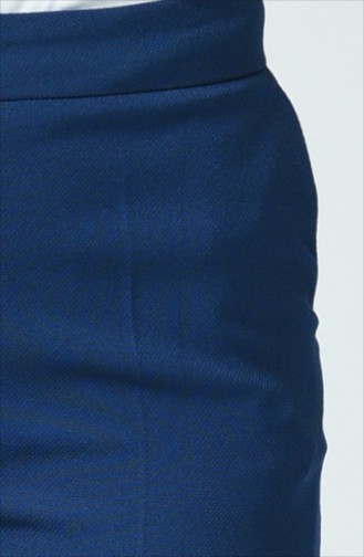 Pocketed Straight Trousers Indigo 2062-14