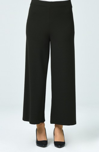 Elastic wide-leg Trousers 5010-04 Dark Green 5010-04