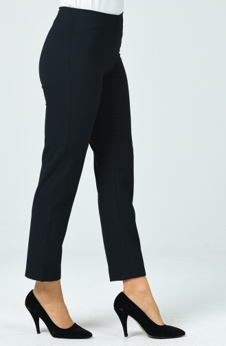 Pantalon Fermeture sur le Côté 3123-01 Bleu Marine 3123-01