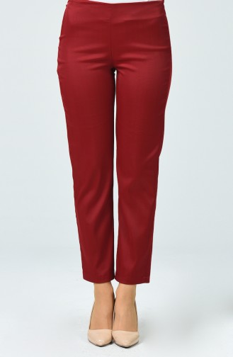 Claret Red Pants 3124-02